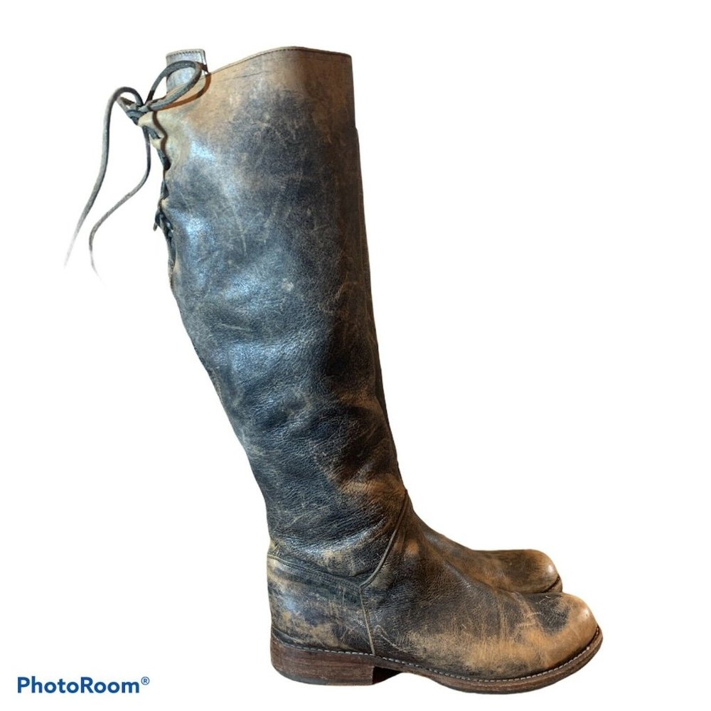 BedStu Boots DISTRESSED Manchester Rustic Tan 10